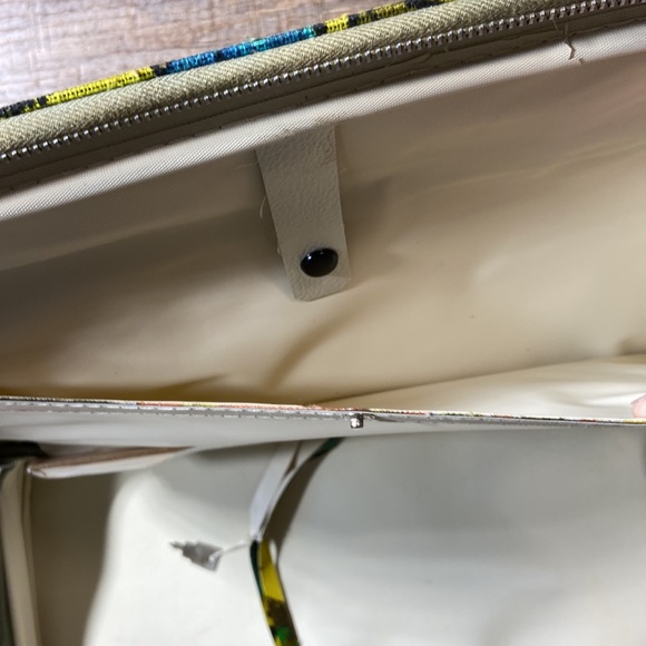 W. P. Hemenway Co Vintage Boho Floral Woven Carryon Suitcase - Picture 8 of 16